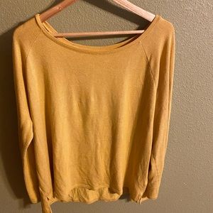 *MOVING SALE* Yellow Flowy Sweater